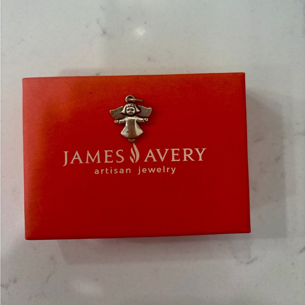 RETIRED James Avery Sterling Silver Angel Charm/Pendant